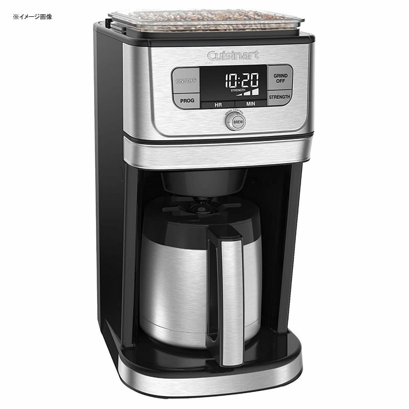 クイジナート豆ひきミル付全自動コーヒーメーカーステンレスカラフェ10カップCuisinartDGB-850FullyAutomaticBurrGrind&BrewThermalcoffeemaker家電