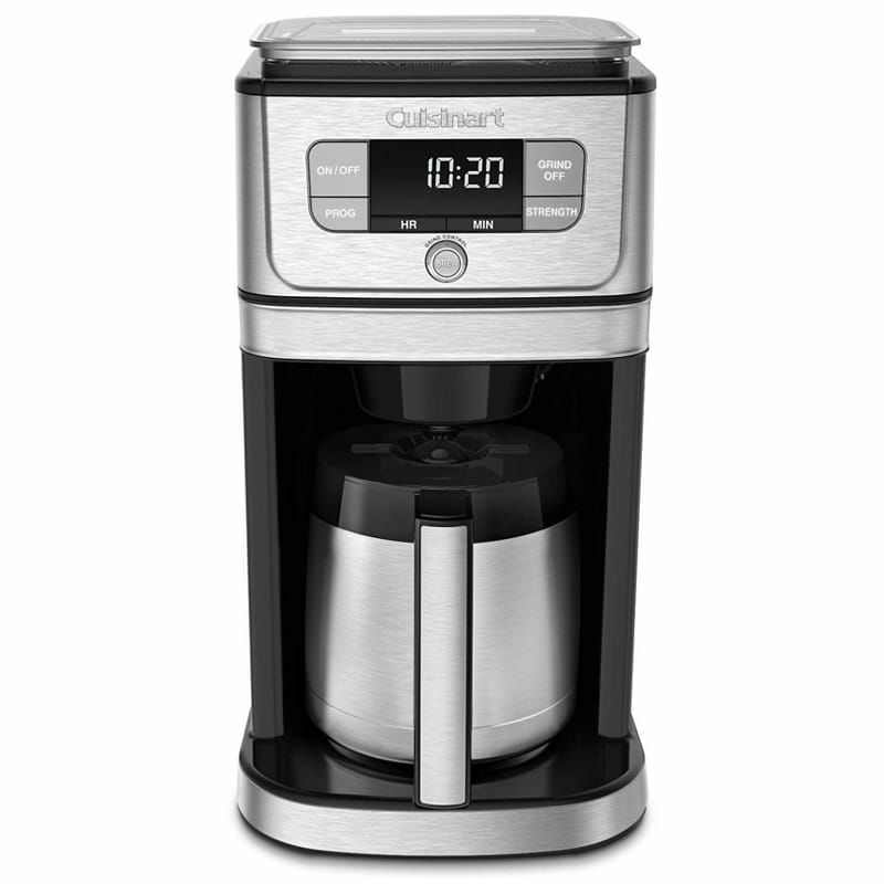 クイジナート豆ひきミル付全自動コーヒーメーカーステンレスカラフェ10カップCuisinartDGB-850FullyAutomaticBurrGrind&BrewThermalcoffeemaker家電