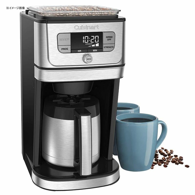 クイジナート豆ひきミル付全自動コーヒーメーカーステンレスカラフェ10カップCuisinartDGB-850FullyAutomaticBurrGrind&BrewThermalcoffeemaker家電