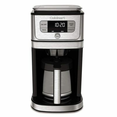 クイジナート豆ひきミル付全自動コーヒーメーカーガラスカラフェ12カップCuisinartDGB-800BurrGrind&BrewCoffeemaker,StainlessSteel家電