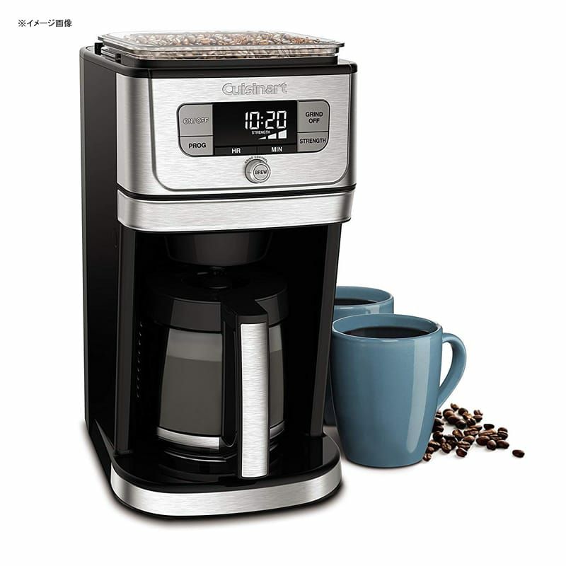 クイジナート豆ひきミル付全自動コーヒーメーカーガラスカラフェ12カップCuisinartDGB-800BurrGrind&BrewCoffeemaker,StainlessSteel家電