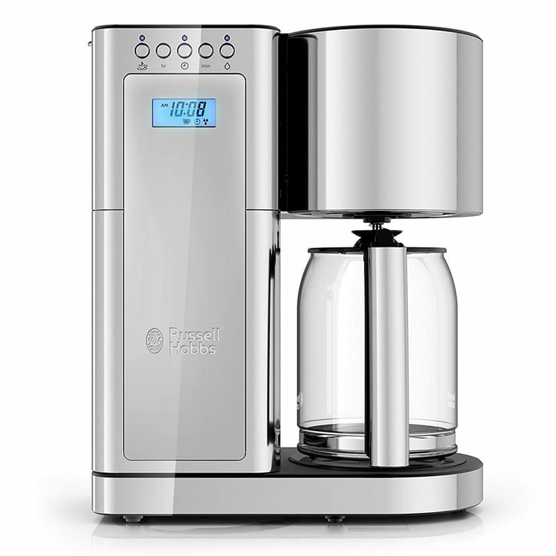 コーヒーメーカーラッセルホブスステンレスガラスカラフェ8カップRussellHobbsGlassSeries8-CupCoffeemaker,Silver&StainlessSteel,CM8100GYR家電