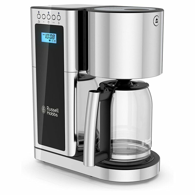 コーヒーメーカーラッセルホブスステンレスガラスカラフェ8カップRussellHobbsGlassSeries8-CupCoffeemaker,Silver&StainlessSteel,CM8100GYR家電