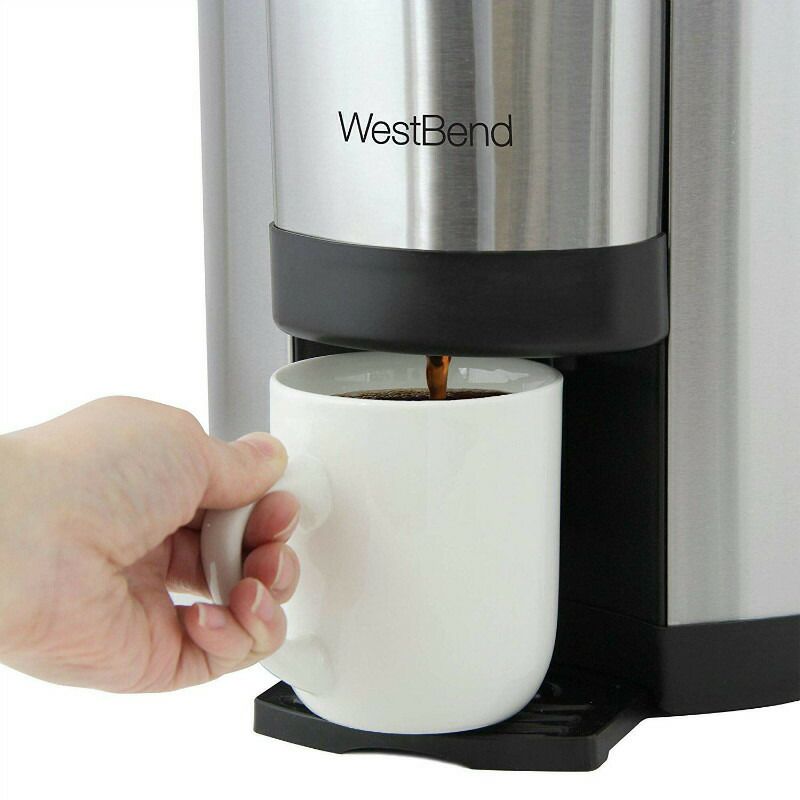 大きいコーヒーメーカーサーバー4.5Lディスペンサーホテルレストランパーティー業務イベント結婚式ウエストベンドWestBend30-CupDoubleWallCoffeeUrn家電