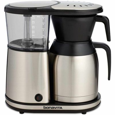 ボナビータ8カップワンタッチコーヒーメーカーステンレスカラフェBonavitaBV1900TS8-CupOne-TouchCoffeeMakerFeaturingThermalCarafe,StainlessSteel家電