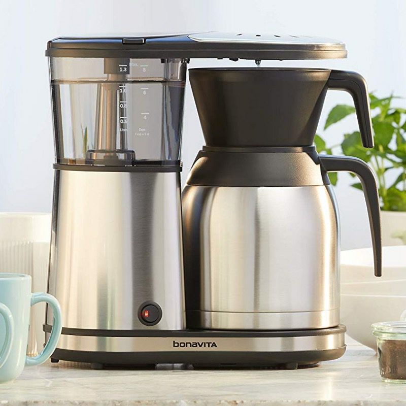 ボナビータ8カップワンタッチコーヒーメーカーステンレスカラフェBonavitaBV1900TS8-CupOne-TouchCoffeeMakerFeaturingThermalCarafe,StainlessSteel家電