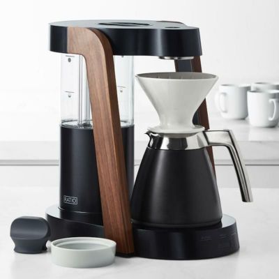 コーヒーメーカー1.2L魔法瓶セラミックドリッパーウッド木目RatioEightCobaltCoffeeMaker&ThermalCarafe家電