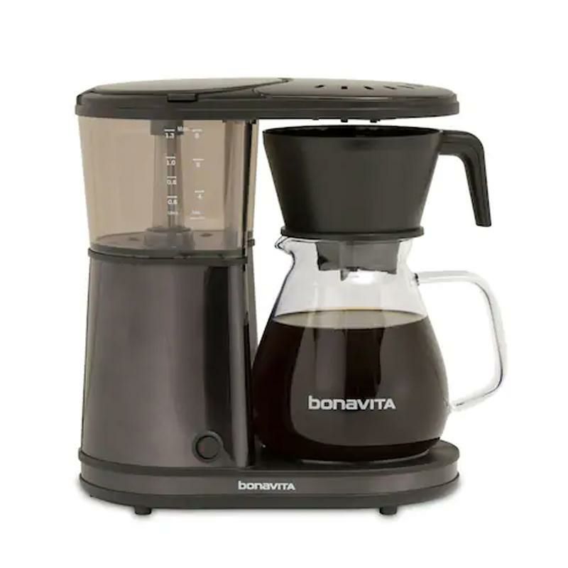 コーヒーメーカーガラスカラフェ８カップワンタッチブラックステンレスボナビータKohl's限定Kohl'sBonavita8-CupOne-TouchBlackStainlessSteelCoffeeMaker家電