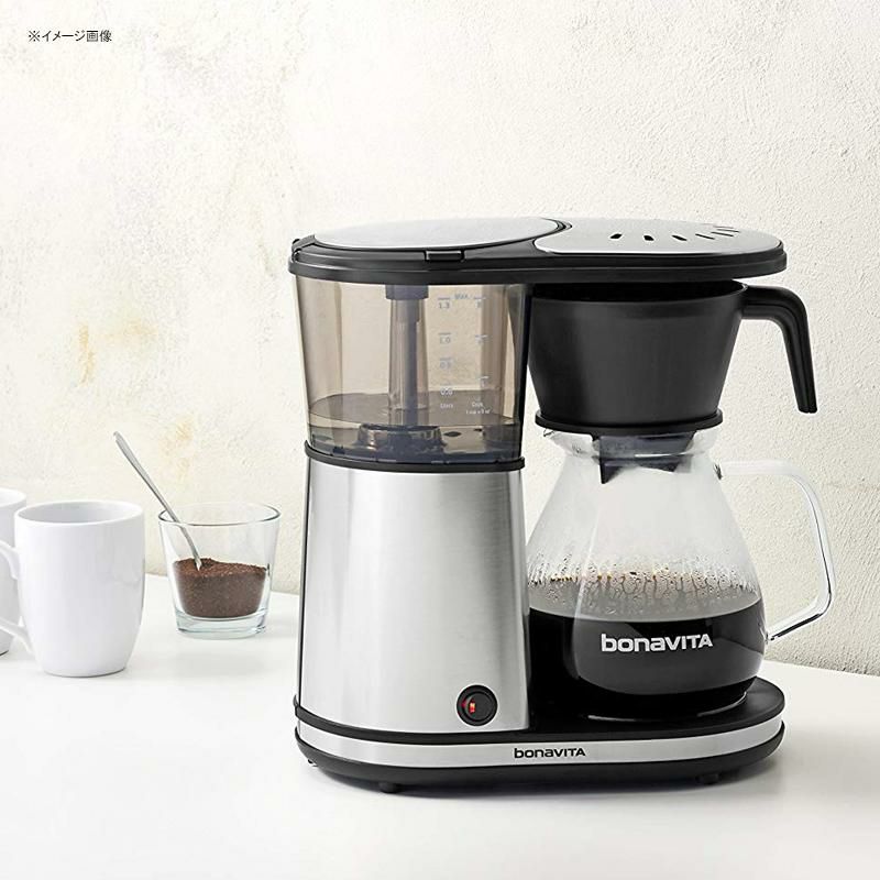 コーヒーメーカーガラスカラフェ８カップワンタッチクロムBPAフリーボナビータBonavitaBV1901GW8-CupOne-TouchCoffeeMakerFeaturingGlassCarafeandWarmingPlate,12.6x6.8x12.2inches,chrome家電