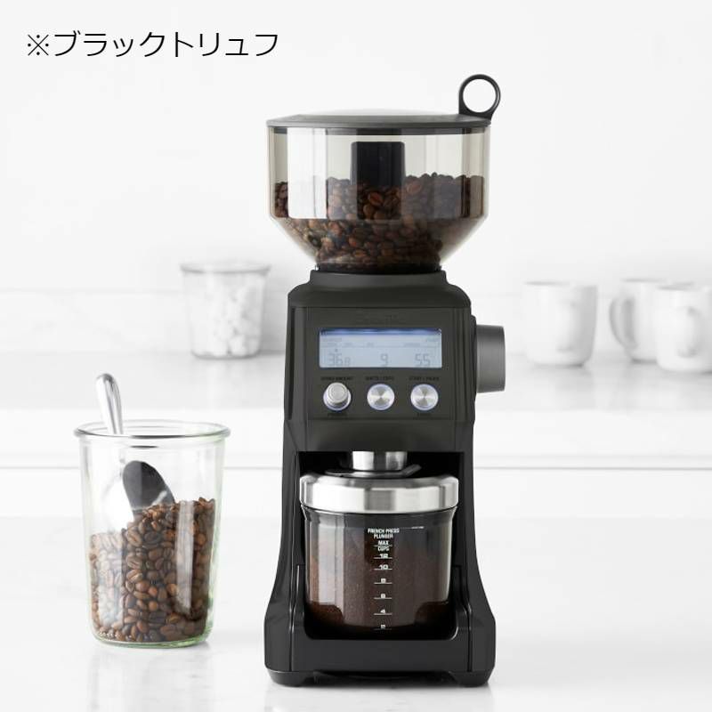 豆挽きブレビルスマートグラインダーエスプレッソフレンチプレス0.2秒単位で設定可能容量530ml、一時停止可BrevilleBCG820BSSXLTheSmartGrinderProCoffeeBeanGrinder家電