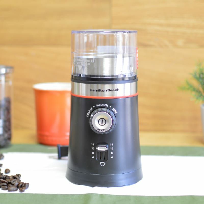 ハミルトンビーチ電動式コーヒーグラインダーコーヒーミル豆挽きブラックHamiltonBeach80393CoffeeGrinder,Black