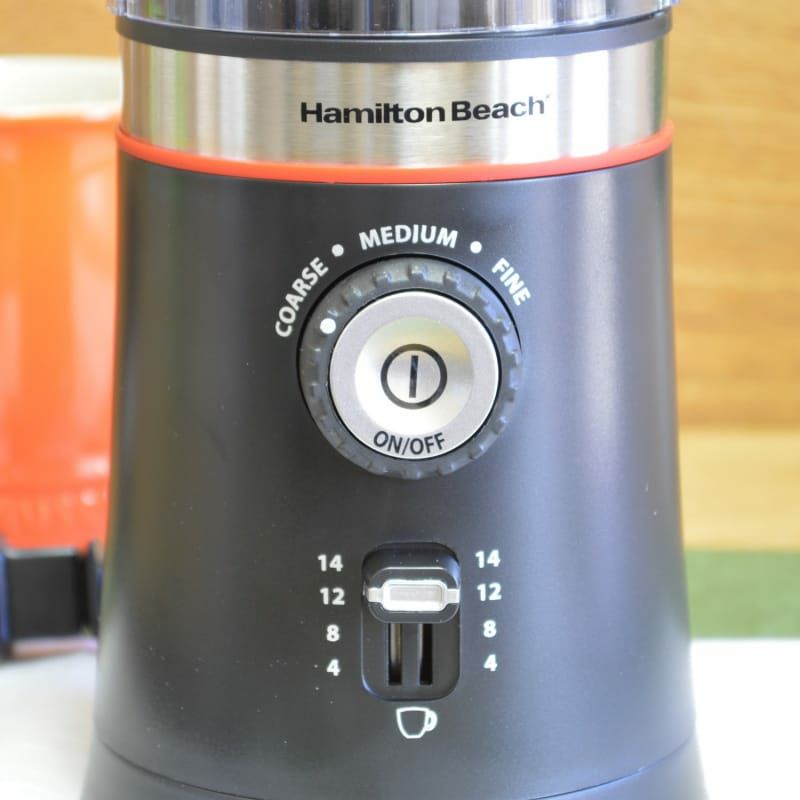 ハミルトンビーチ電動式コーヒーグラインダーコーヒーミル豆挽きブラックHamiltonBeach80393CoffeeGrinder,Black