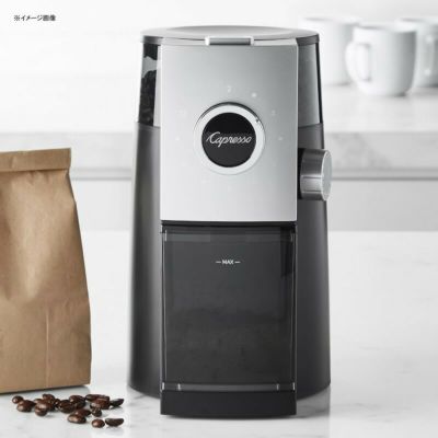 コーヒーグラインダー 粗さ15段階 カップ数設定 電動コーヒーミル 豆挽き 臼式 うす式 カプレッソ BPAフリー Capresso Grind Select Disk Burr Coffee Grinder 597.04 家電
