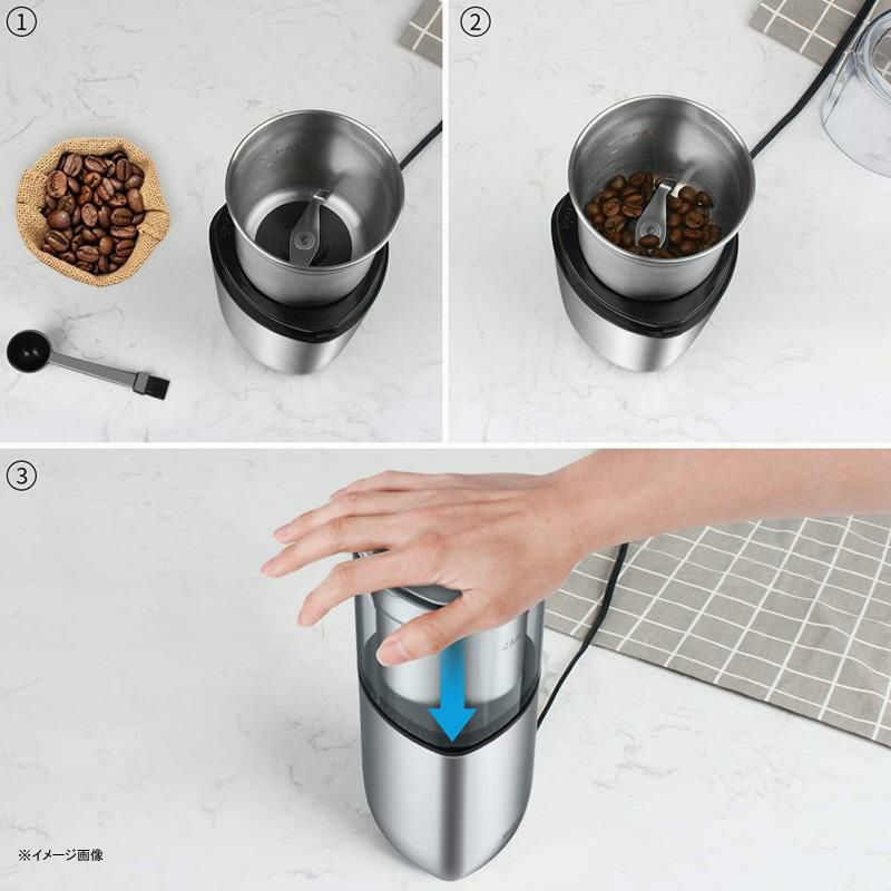 電動コーヒーミルグラインダー豆挽きスパイスプロペラ式ステンレスSHARDORElectricCoffeeBeanGrinder,SpiceGrinde家電