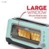 ポップアップトースター2枚焼窓付中が見えるアクアブルーDASHDVTS501AQToaster2SliceAqua家電