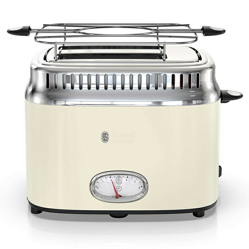 ポップアップトースターラッセルホブス4枚焼レトロスタイルRussellHobbsTR9150CRRRetroStyleToaster2-SliceCream家電