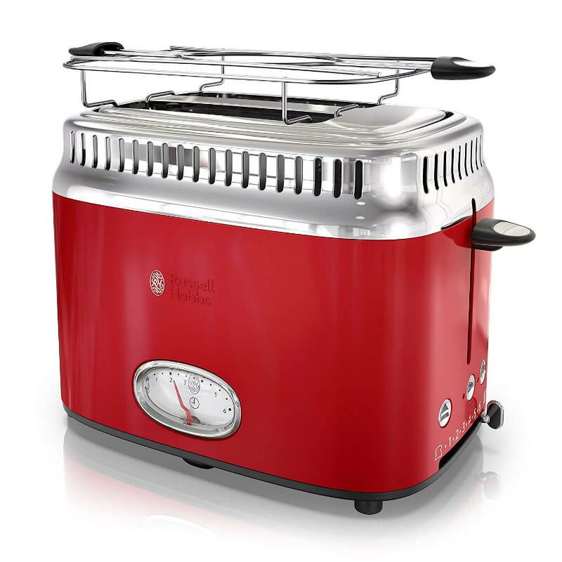 ポップアップトースターラッセルホブス4枚焼レトロスタイルRussellHobbsTR9150CRRRetroStyleToaster2-SliceCream家電