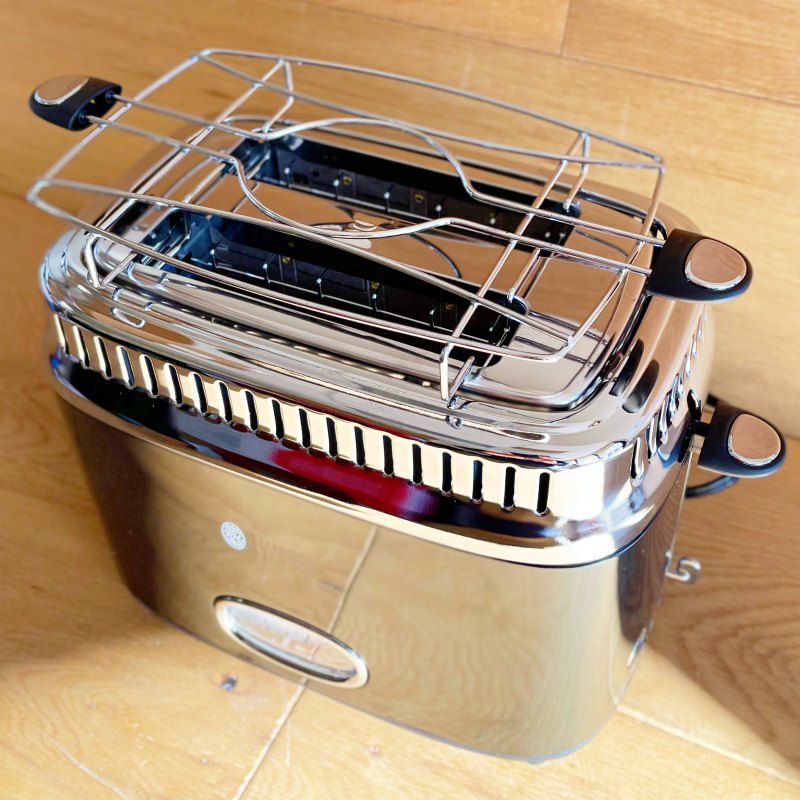 ポップアップトースターラッセルホブス2枚焼レトロアンティークかわいいRussellHobbsTR9150CRRRetroStyleToaster2-Slice家電