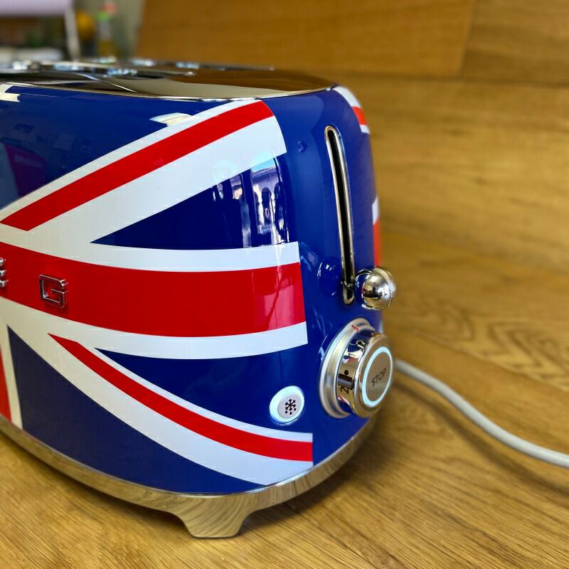 トースター2枚焼スメッグユニオンジャックイギリスSmeg2-SliceToasterUnionJackTSF01WHUS家電