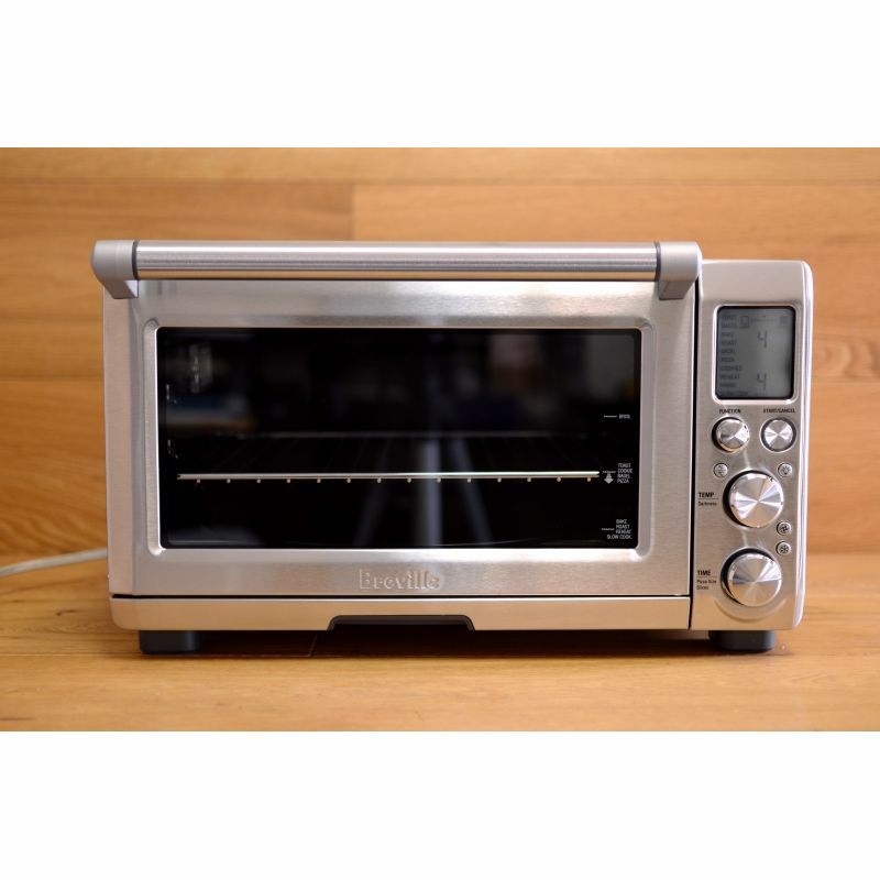 ブレビルスマートコンベクショントースターオーブンBrevilleBOV845BSSSmartOvenProConvectionToasterOvenwithElementIQ,1800W家電