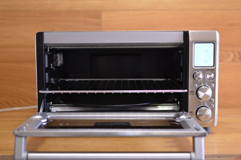 ブレビルスマートコンベクショントースターオーブンBrevilleBOV845BSSSmartOvenProConvectionToasterOvenwithElementIQ,1800W家電