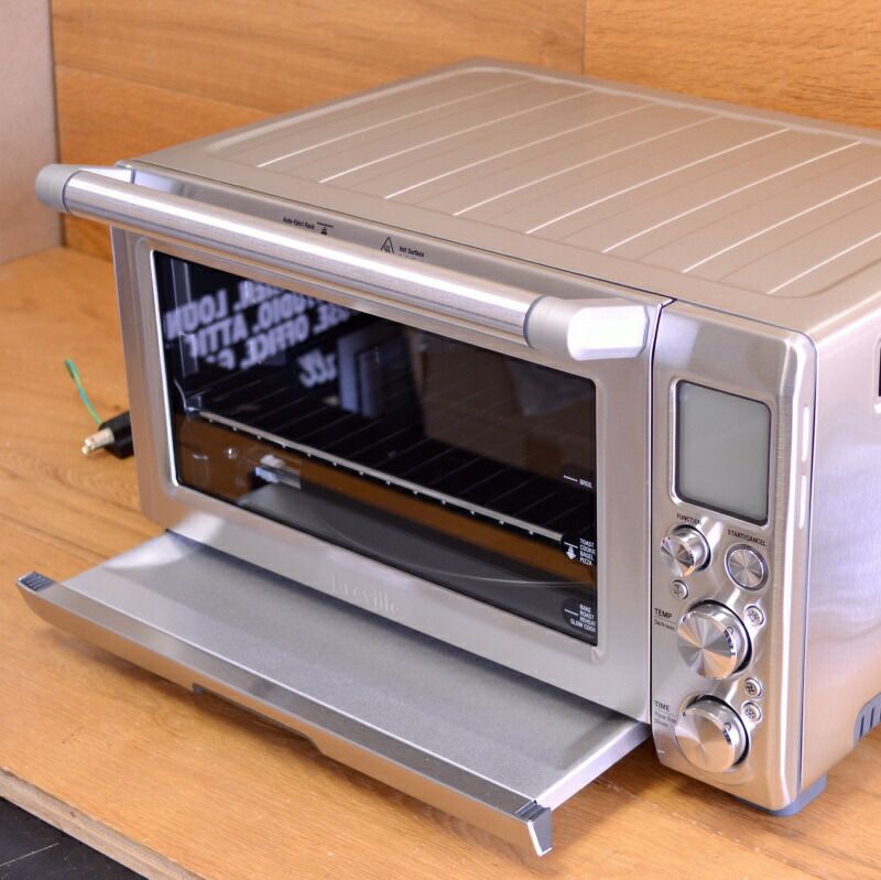 ブレビルスマートコンベクショントースターオーブンBrevilleBOV845BSSSmartOvenProConvectionToasterOvenwithElementIQ,1800W家電