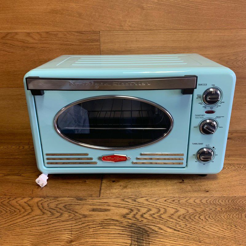 ノスタルジア レトロ コンベクション トースターオーブン Nostalgia RTOV220AQ Retro 12-Slice Convection  Toaster Oven 家電 | アルファエスパス