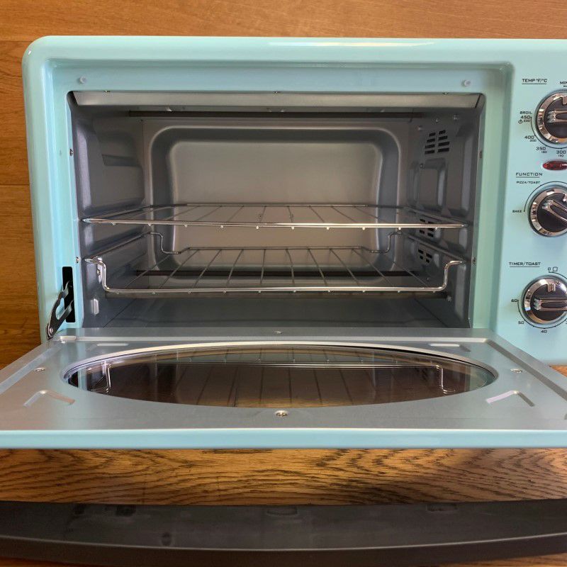 ノスタルジア レトロ コンベクション トースターオーブン Nostalgia RTOV220AQ Retro 12-Slice Convection  Toaster Oven 家電 | アルファエスパス