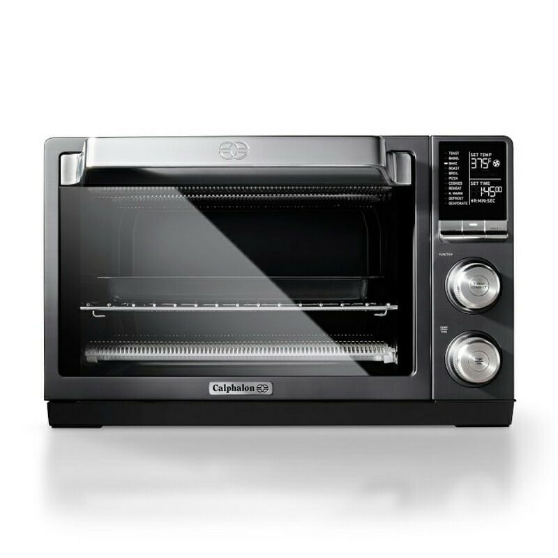 オーブン30cmピザが焼けるカルファロンCalphalonQuartzHeatCountertopToasterOven,DarkStainlessSteelTSCLTRDG1家電