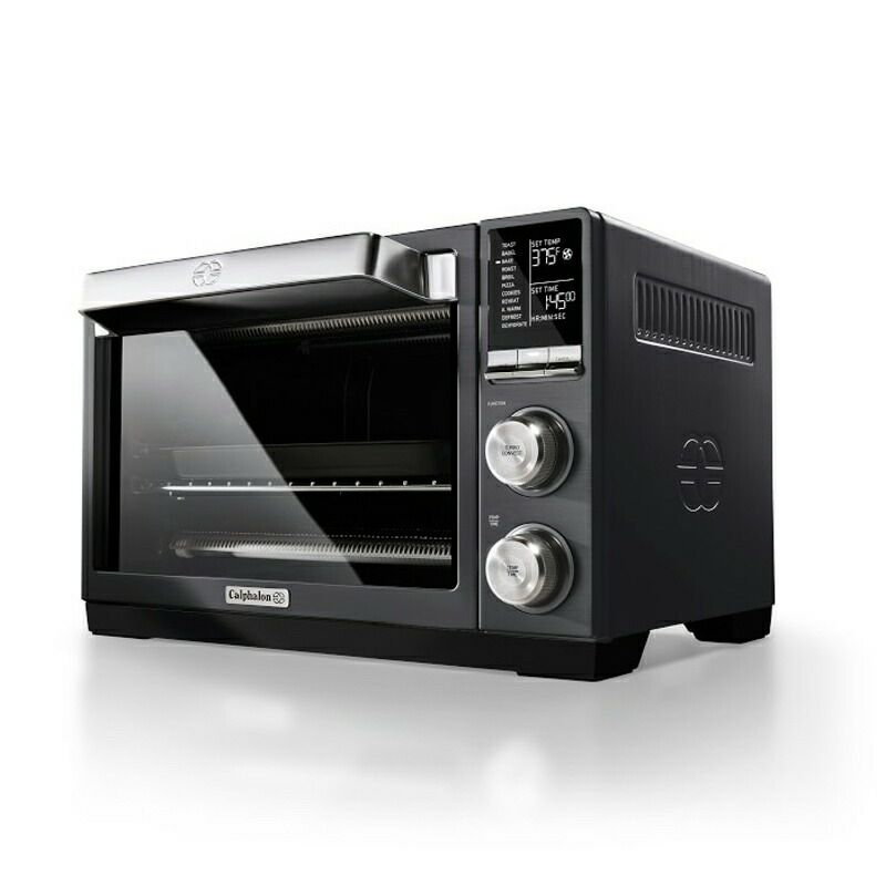 オーブン30cmピザが焼けるカルファロンCalphalonQuartzHeatCountertopToasterOven,DarkStainlessSteelTSCLTRDG1家電