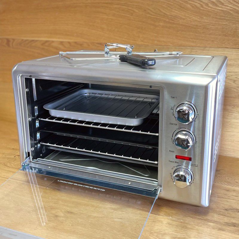 オーブンコンベクションXLサイズロティサリーハミルトンビーチチキン丸焼きステンレスHamiltonBeach31103DACountertopConvection&RotisserieConvectionOven,Extra-Large,StainlessSteel家電