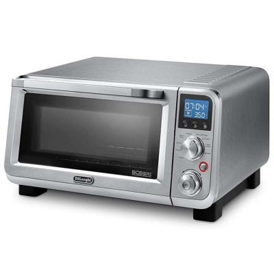 オーブン コンベクション コンパクト メニュー9種 ステンレス 専用アプリ デロンギ De'Longhi EO141150M Livenza Compact 1800W Countertop Convection Toaster Oven, 9 Presets Roast, Broil, Bake 14L 家電