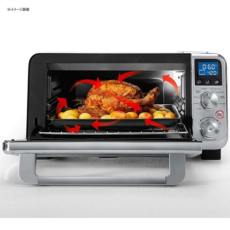 オーブンコンベクションコンパクトメニュー9種ステンレス専用アプリデロンギDe'LonghiEO141150MLivenzaCompact1800WCountertopConvectionToasterOven,9PresetsRoast,Broil,Bake,EasytoUse,14L(.5cuft),StainlessSteel家電