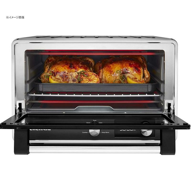 オーブントースターデジタルタイマーメニュー9種ブラックキッチンエイドKitchenAidKCO211BMDigitalCountertopToasterOven,BlackMatte家電