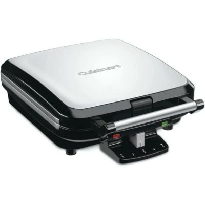 クイジナート ベルギーワッフルメーカー 4枚焼き Cuisinart WAF-150 4-Slice Belgian Waffle Maker, Stainless Steel 家電