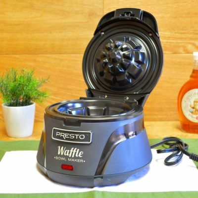 プレスト ボウルワッフルメーカー Presto 03500 Belgian Bowl Waffle Maker, Black 家電
