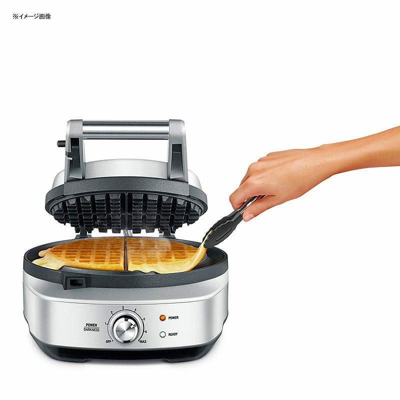 かしこいデザインブレビルワッフルメーカーBrevilleBWM520×LTheNoMessWaffleMaker,Silver