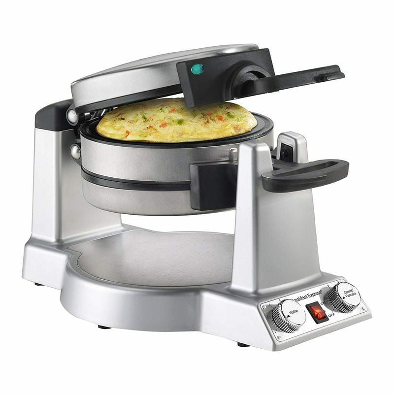 クイジナートベルギーワッフルオムレツメーカー朝食CuisinartWAF-B50BreakfastExpressWaffle/OmeletMaker,StainlessSteel