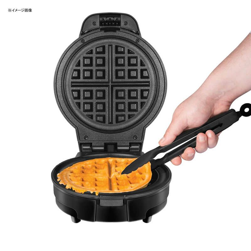 ワッフルメーカー4枚焼ラウンド型焼き色調節生地漏れ防止ChefmanAnti-OverflowWaffleMakerwithShadeSelector,RoundBelgianWaffle-Iron,NoMess,CoolTouchHandle,NonstickPlates,MeasuringCupIncluded,Black家電