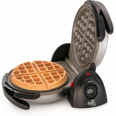 家庭用 ベルギーワッフルメーカー フリップ式 ラウンド型 プレスト Presto 03510 Ceramic FlipSide Belgian Waffle Maker 家電