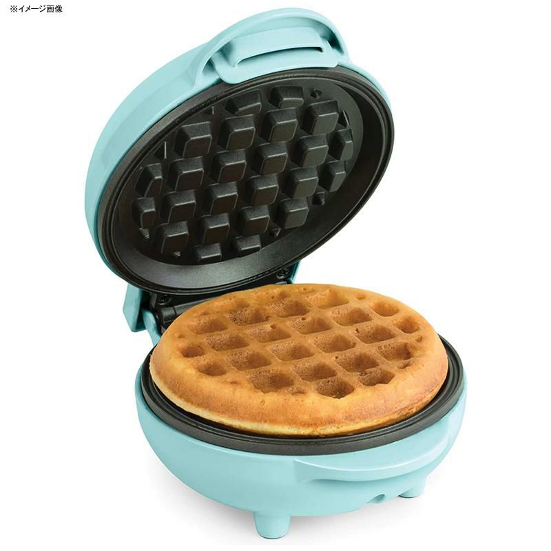 ミニワッフルメーカーアクア水色ノスタルジアレトロクラシックNostalgiaMWF5AQMyMiniPersonalElectricWaffleMaker,Aqua家電