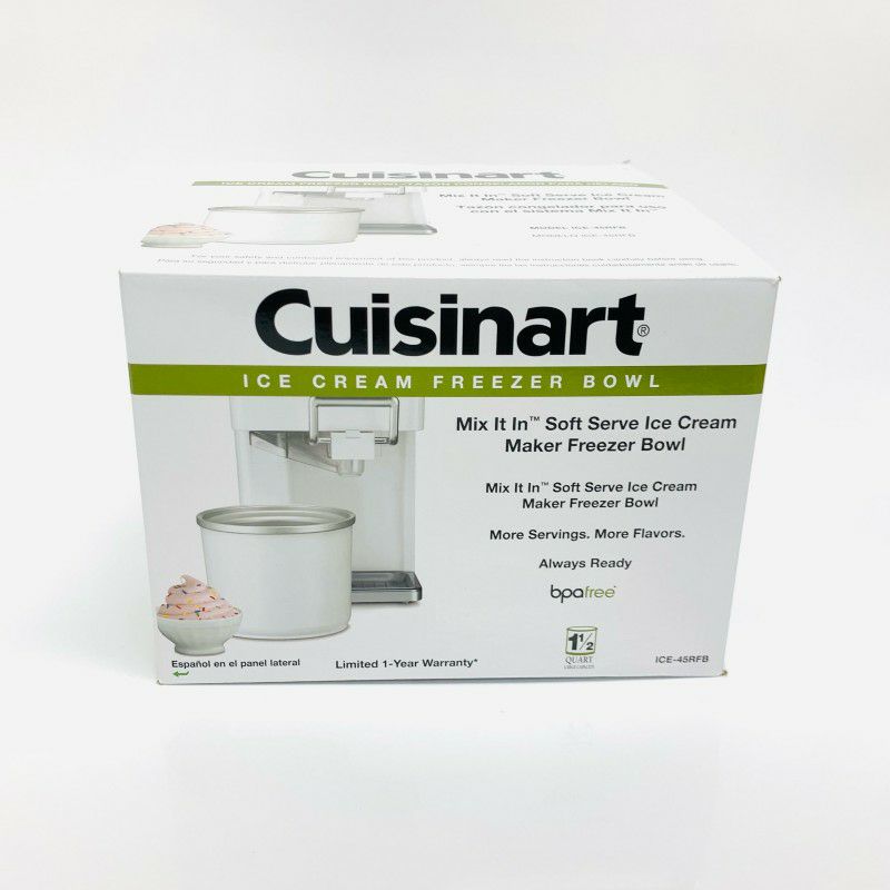 クイジナートIce-45ソフトクリームメーカー用フリーザーボールパーツ部品Cuisinart11/2QuartIceCreamMakerFreezerBowl-ForusewiththeCuisinartMixItInSoftServeIceCreamMakerICE-45RFB