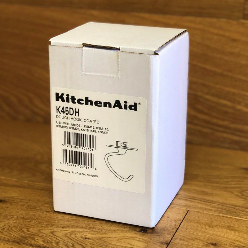 キッチンエイドスタンドミキサー用C型ドゥフック5クオート4.8Lチルトヘッドタイプ食洗機対応パーツ部品KSM150に適合KitchenAidK45DHDoughHookReplacementforStandMixer