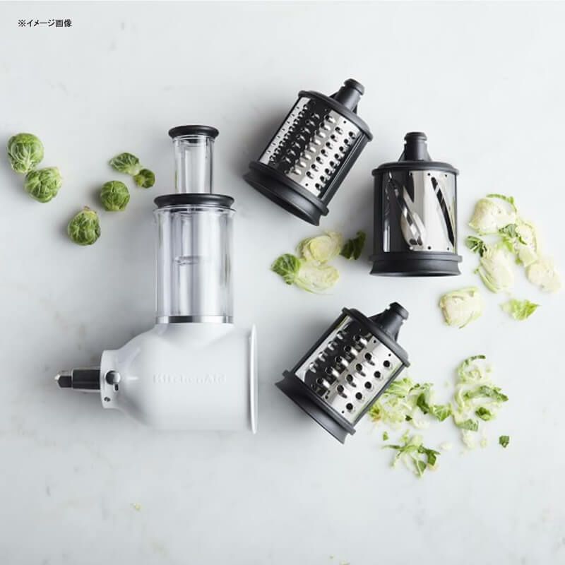 キッチンエイドスライサーシュレッダースタンドミキサー用アタッチメントKitchenAidKSMVSAFreshPrepSlicer/ShredderAttachment,White