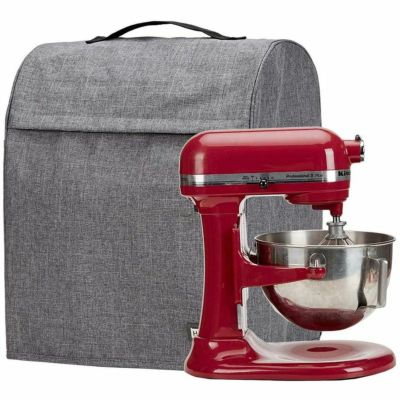 HOMEST Stand Mixer Quilted Dust Cover with Pockets Compatible with  KitchenAid Bowl Lift 5-8 Quart, Grey (Patent Design)
