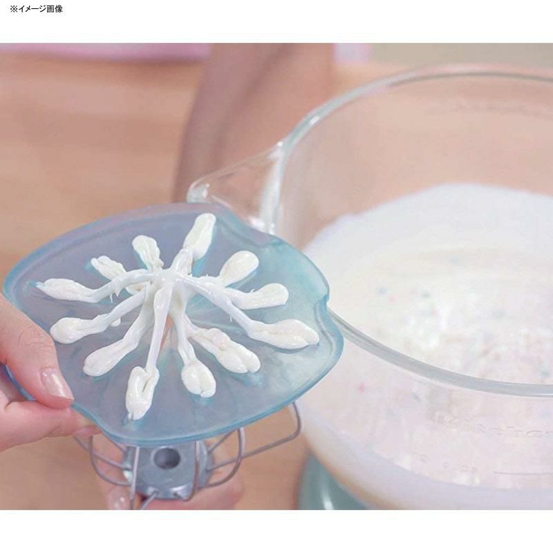 キッチンエイドウィスクボウル汚れを取るスクレーパーチルトヘッドタイプスタンドミキサー用WhiskWiperPROforStandMixers-CompatibleWithMostKitchenAidStandMixers(ForTilt-HeadMixers,GlassBlue)