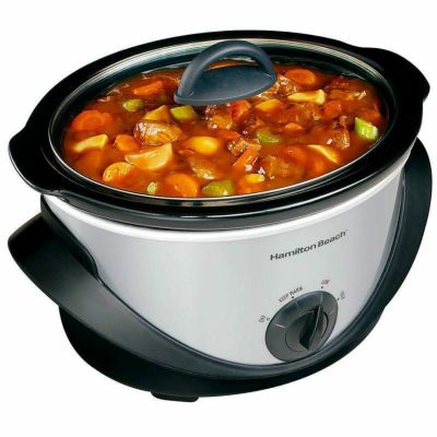 ハミルトンビーチ 3.8L クロックポット(スロークッカー) グルメ鍋 Hamilton Beach 33141 Oval Slow Cooker 家電