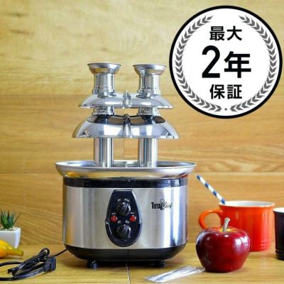 トータルシェフ ステンレス ダブルタワーチョコレートファウンテン<br> Total Chef WTF-43 Stainless-Steel Double-Tower Chocolate Fountain 家電