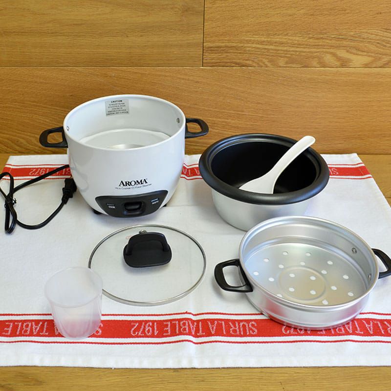 アロマアーク3カップ6カップ(調理)炊飯器とフードスチーマーホワイトAromaARC-743-1NG3-Cup(Uncooked)6-Cup(Cooked)RiceCookerandFoodSteamerWhite
