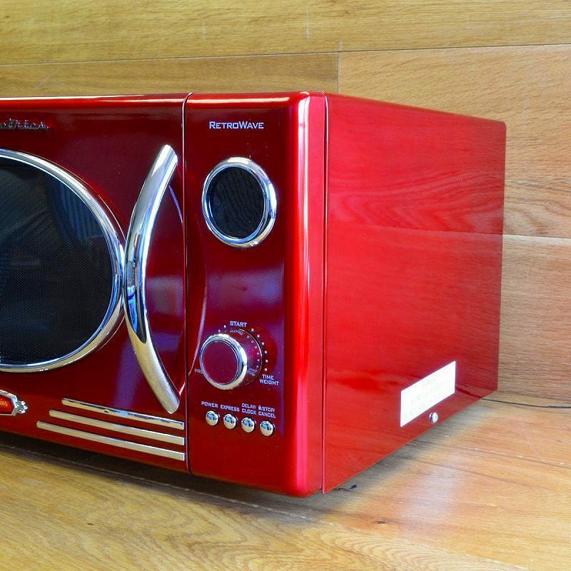 【30日間返金保証】【送料無料】ノスタルジアレトロ電子レンジレッド赤NostalgiaRetroSeriesMicrowaveOvenRMO-400RED【smtb-k】【kb】【RCP】【バレンタイン】【景品】【節分】